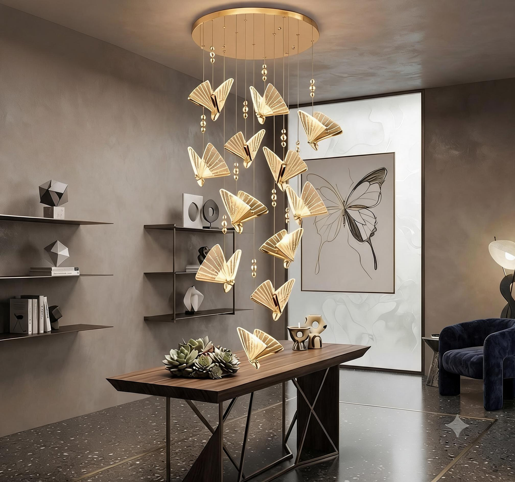 BUTTERFLY LONG CHANDELIER