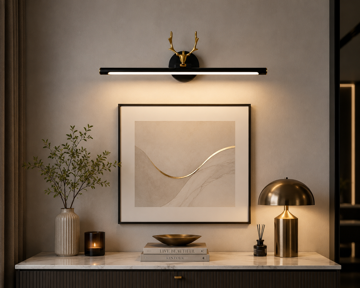 Nordic Deer Horn Picture & Wall Light