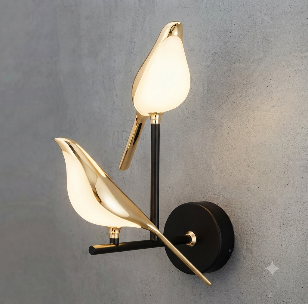 Dual Magpie Lamp