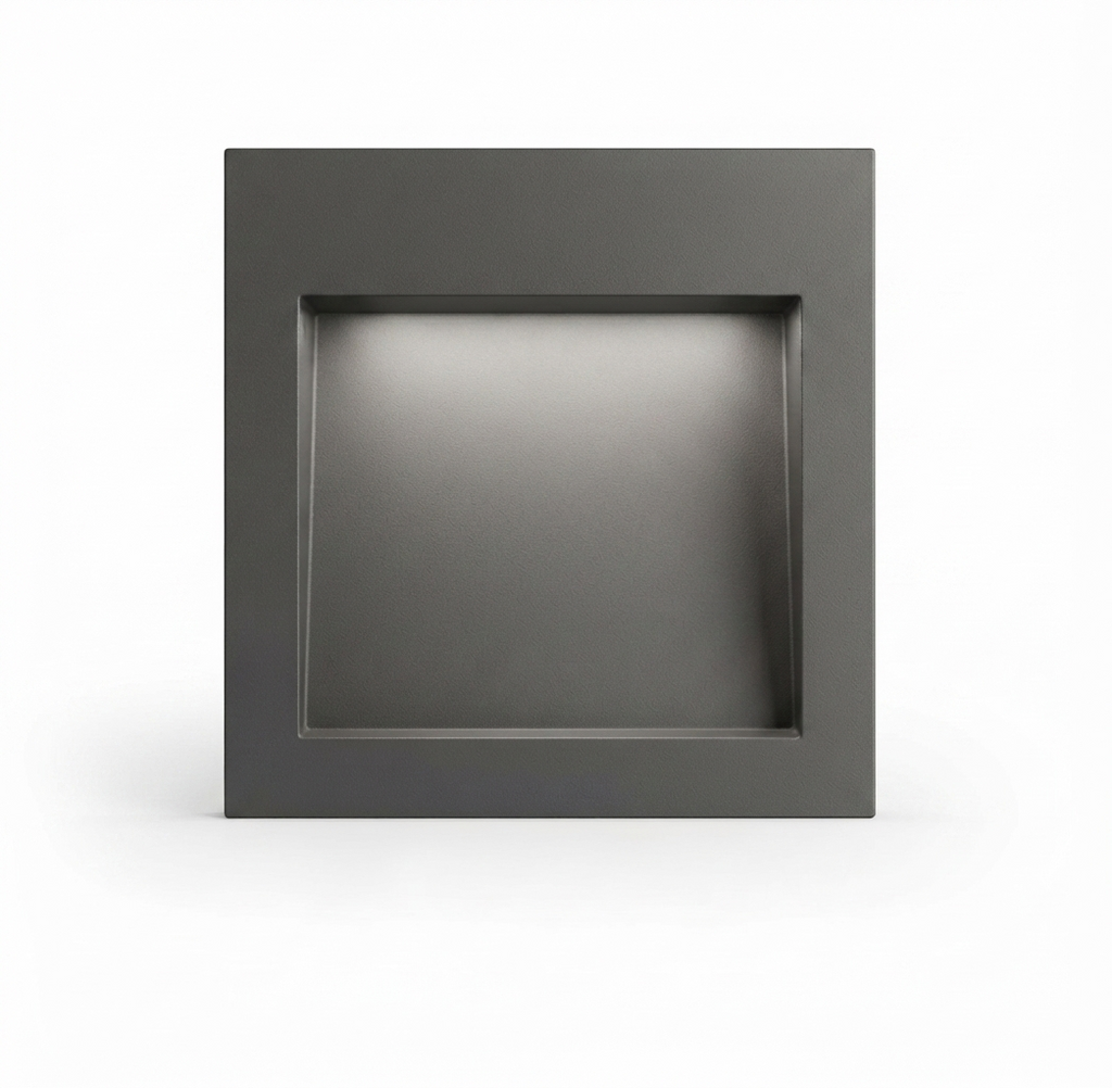 Modern Square Recessed LED Step Light