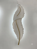 Golden Spine Feather Lamp