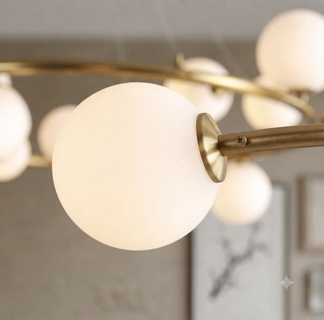 ROUND GLOBE CHANDELIER