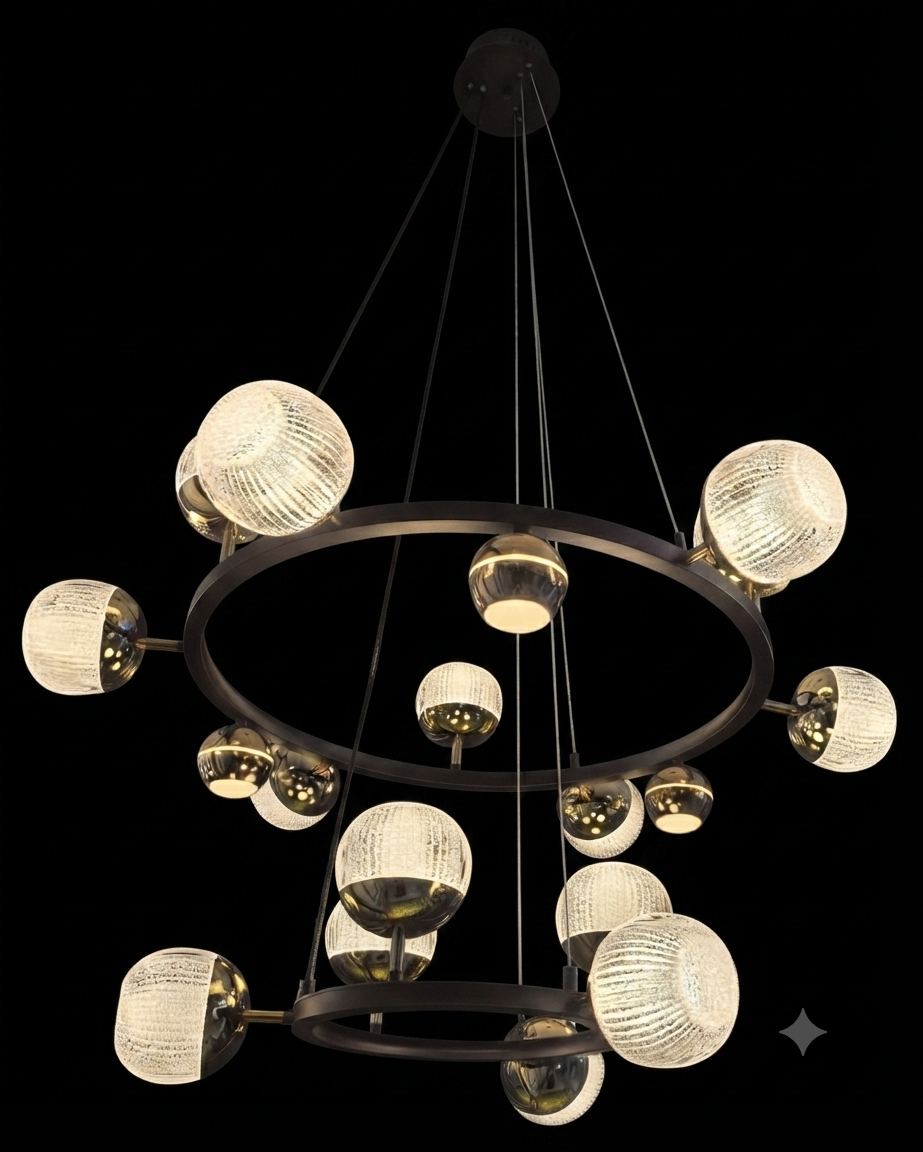 Nebula Glow Multi-Tier Chandelier