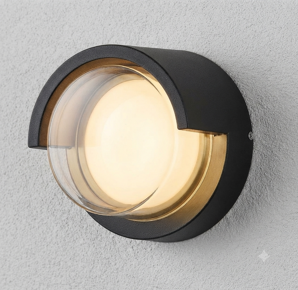 ROUND LED OUTDOOR WALL LIGHT