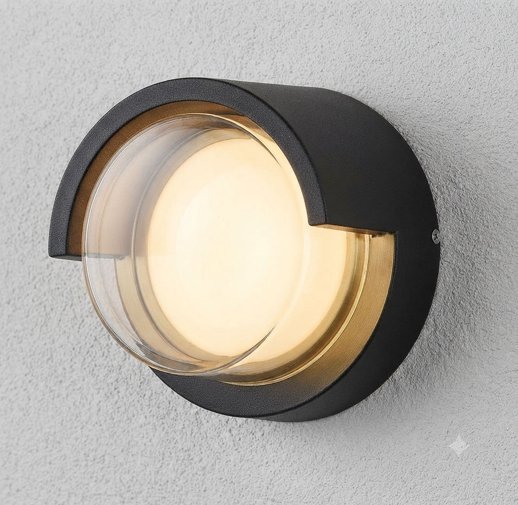 ROUND LED OUTDOOR WALL LIGHT