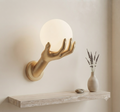 MODERN GOLD HAND WALL LIGHT
