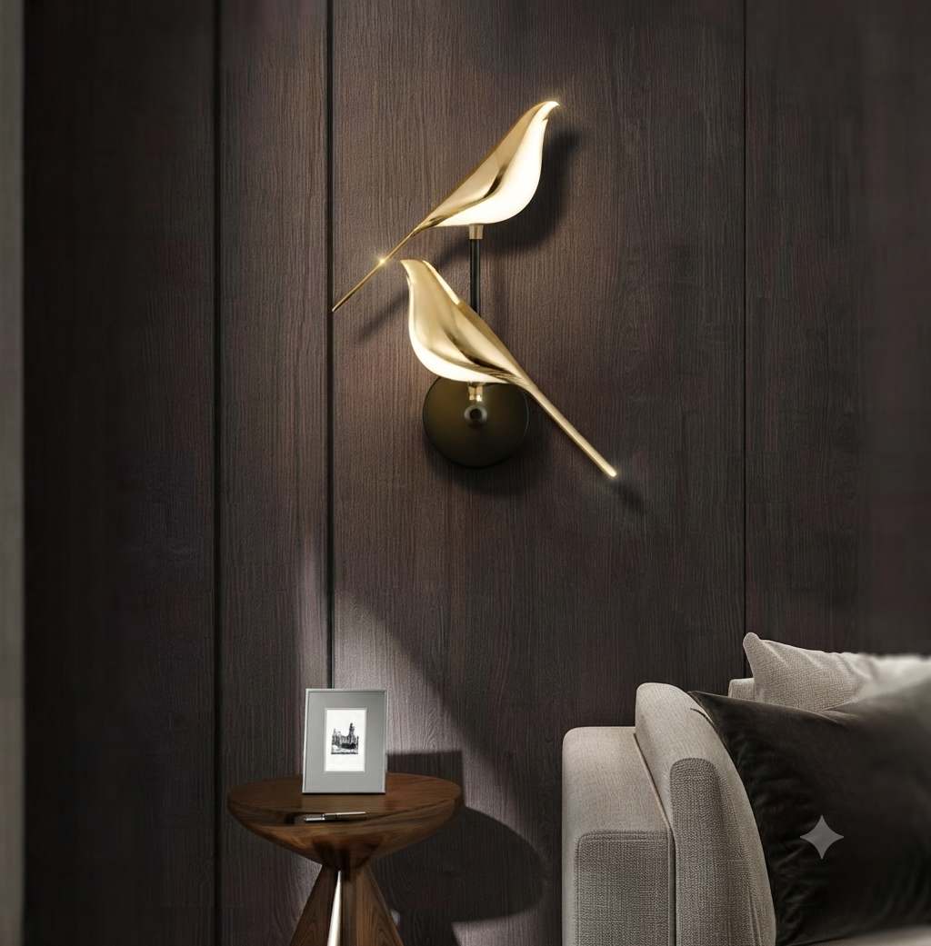 Dual Magpie Lamp