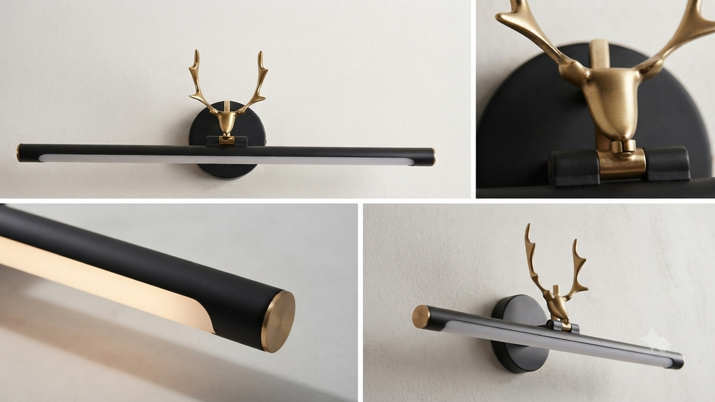 Nordic Deer Horn Picture & Wall Light