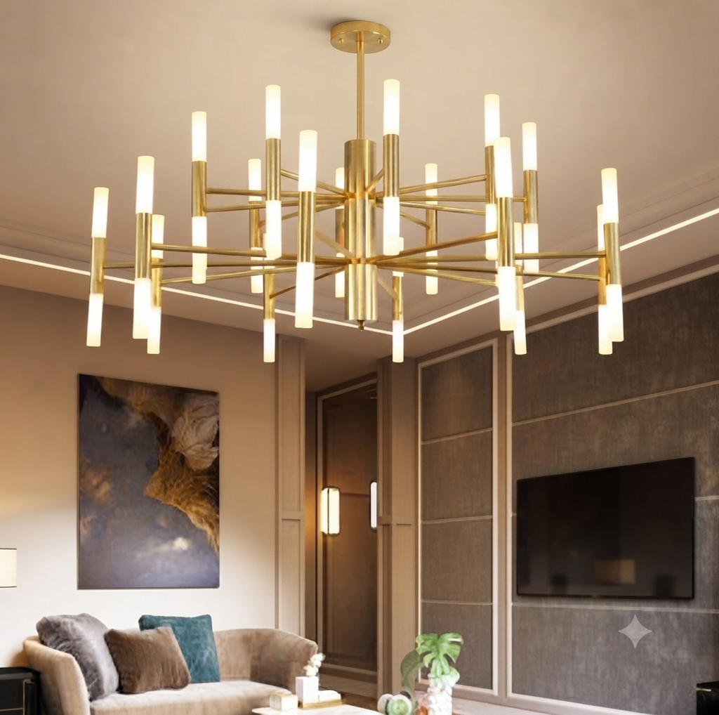 Swan Art Chandelier