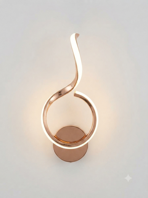 Aura Rose Gold Statement Wall Light