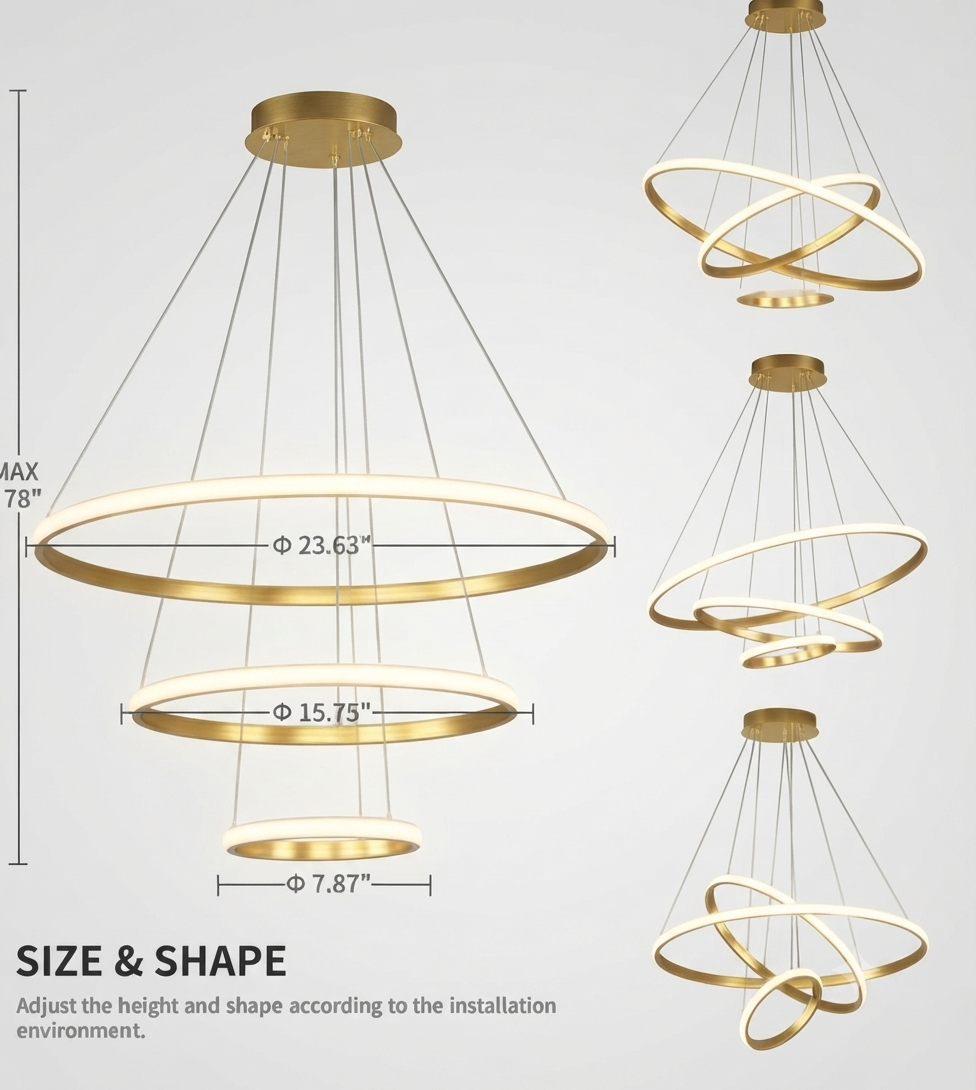 Multi Layered Chandelier