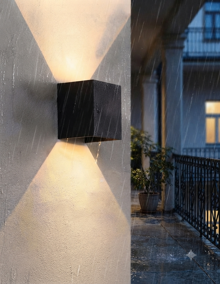 Architectural Cube LED Wall Light