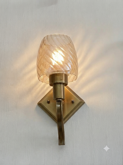 Aura Gold Swirl Wall Sconce