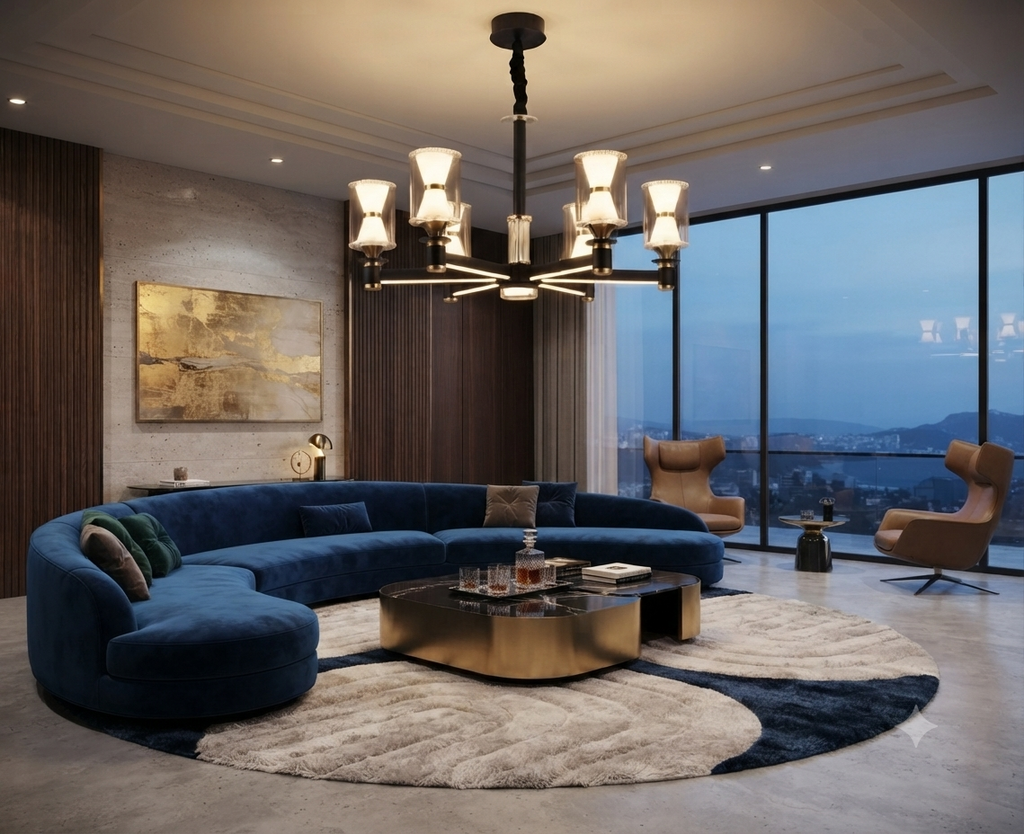 Modern Geometric Pendant Chandelier