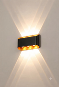 Modern Black & Gold Oval Up-Down Wall Sconce