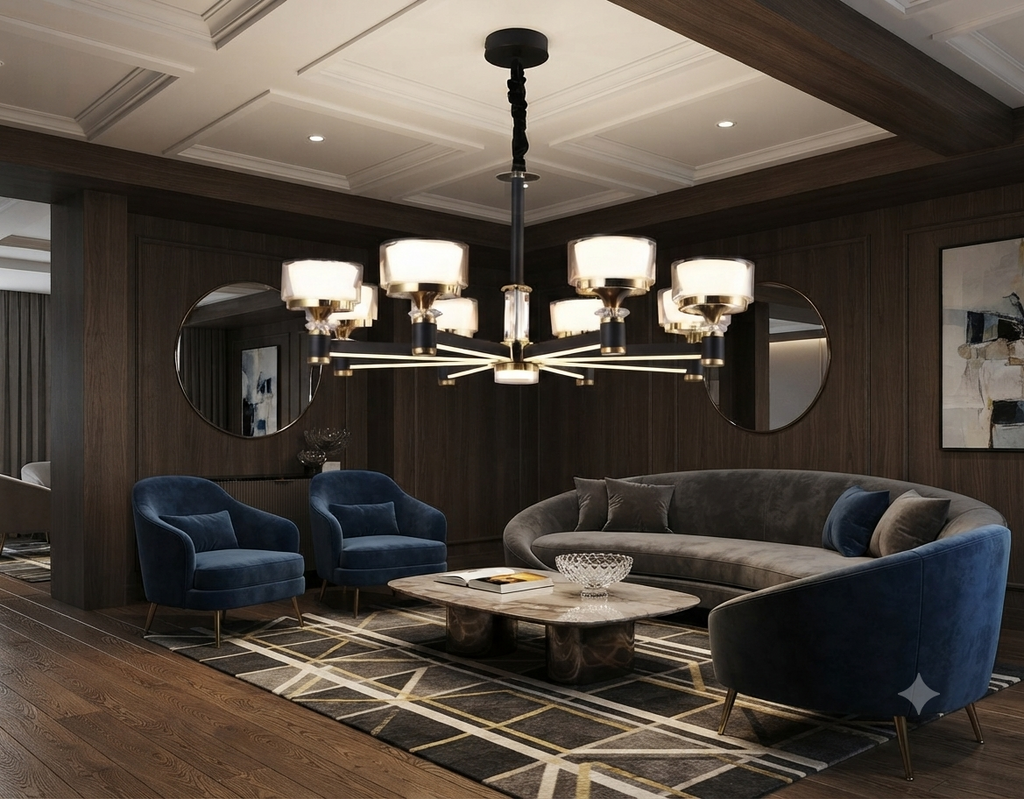 Radiant Halo Chandelier