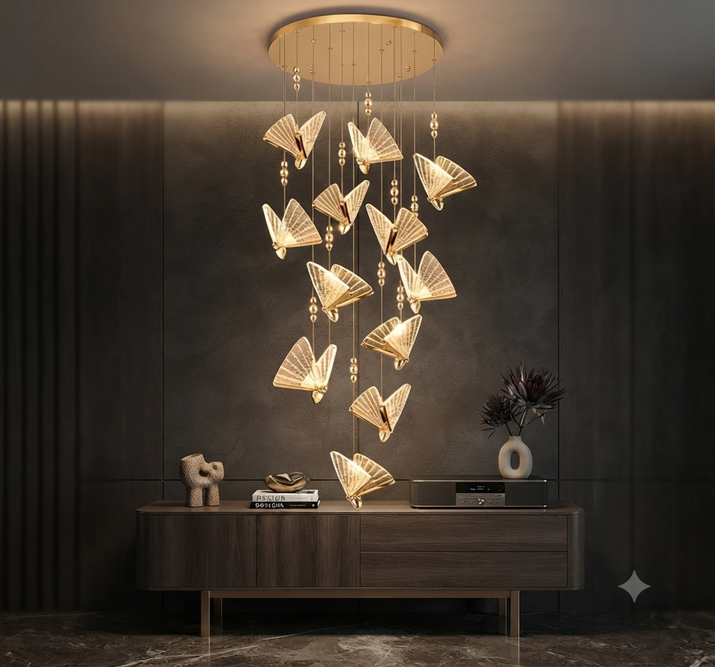 BUTTERFLY LONG CHANDELIER