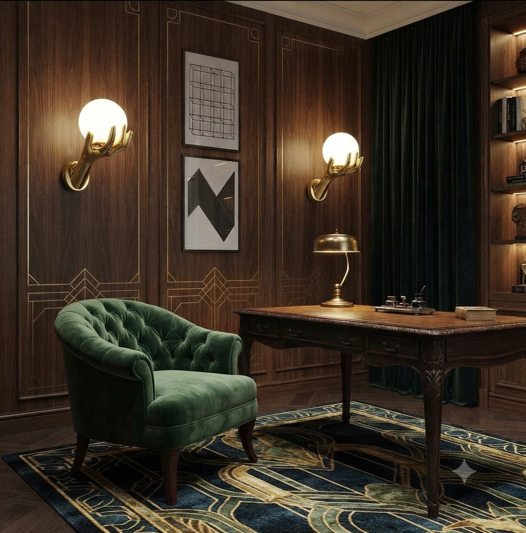 MODERN GOLD HAND WALL LIGHT