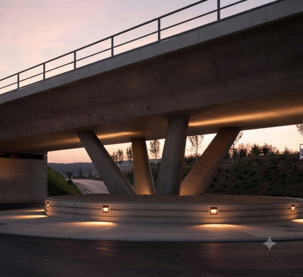Modern Square Recessed LED Step Light