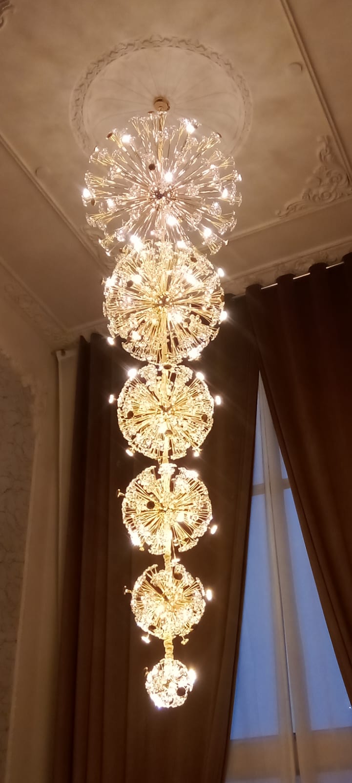 MODERN LUXURY LED CRYSTAL CHANDELIER DANDELION LIGHT