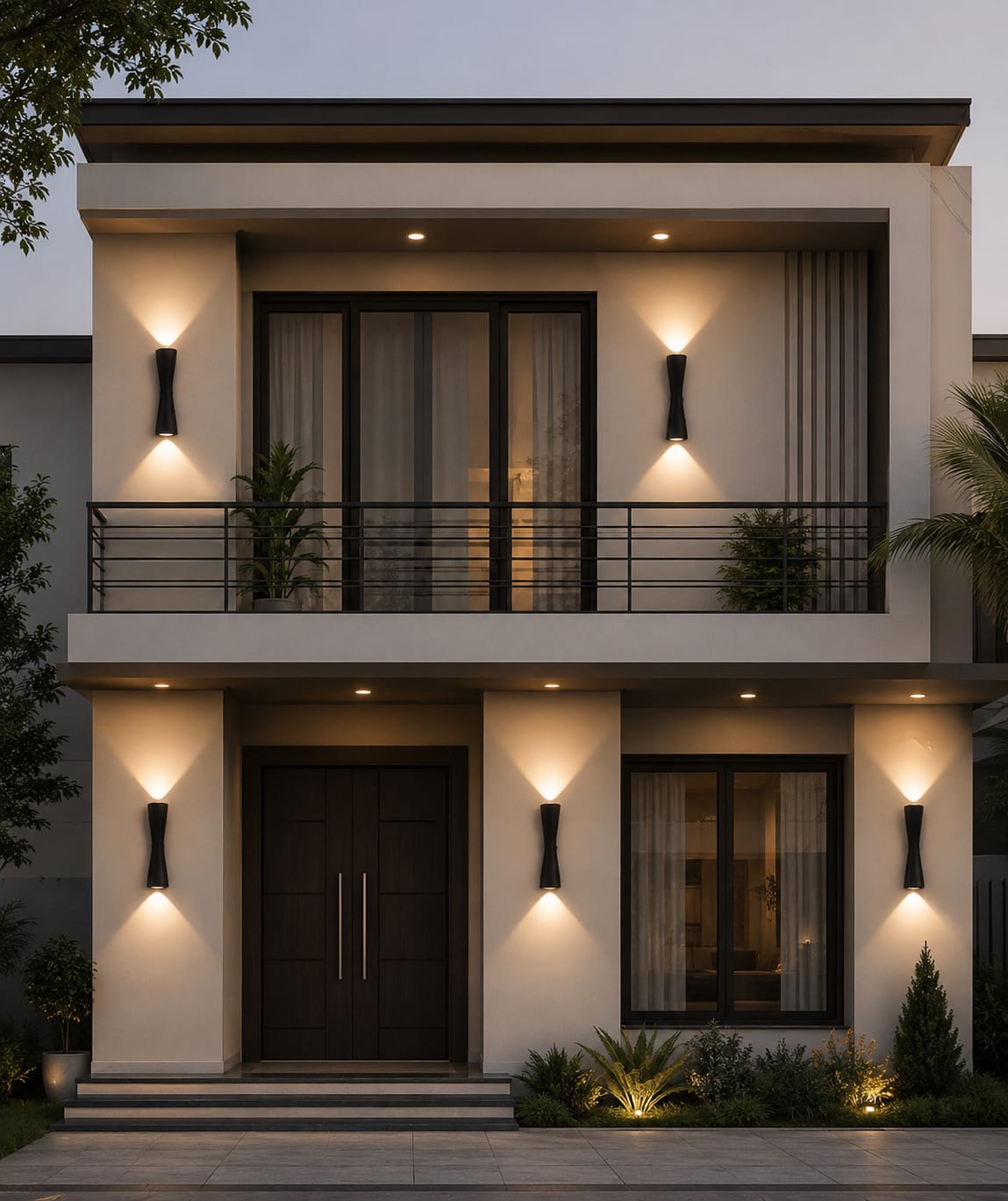 MODERN MINIMALIST DOUBLE HEAD WALL SCONE