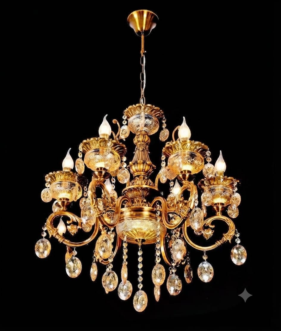 Classic Antique Gold Chandelier