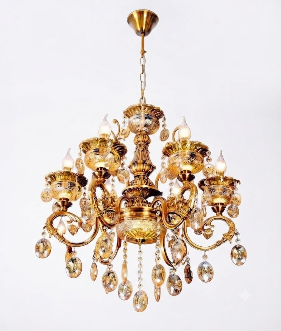 Classic Antique Gold Chandelier