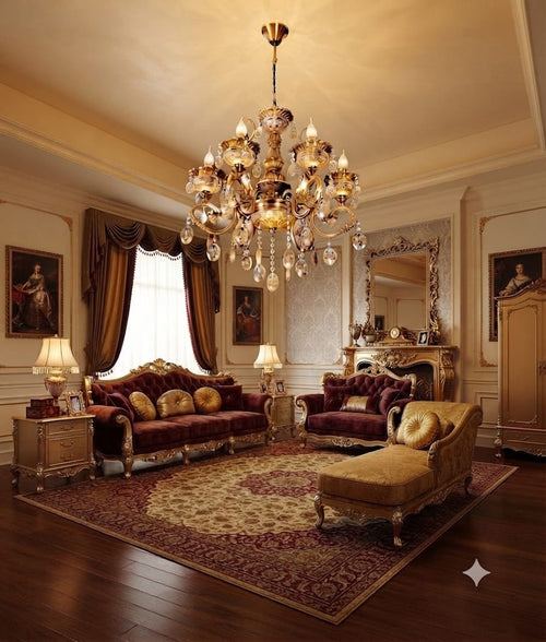 Classic Antique Gold Chandelier