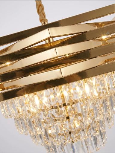 GOLD CRYSTAL CHANDELIER