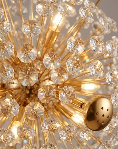 MODERN LUXURY LED CRYSTAL CHANDELIER DANDELION LIGHT