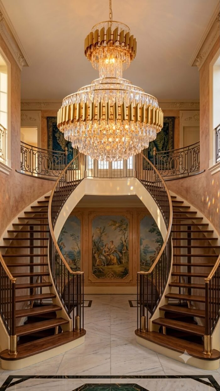 Luxury Tiered Prism Chandelier