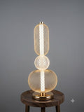 Eclipse Gold Mesh Stacked Table Lamp