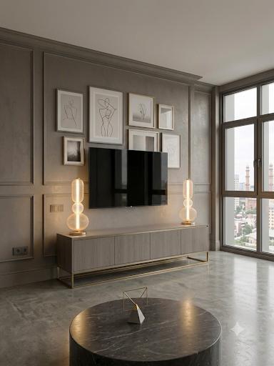 Eclipse Gold Mesh Stacked Table Lamp