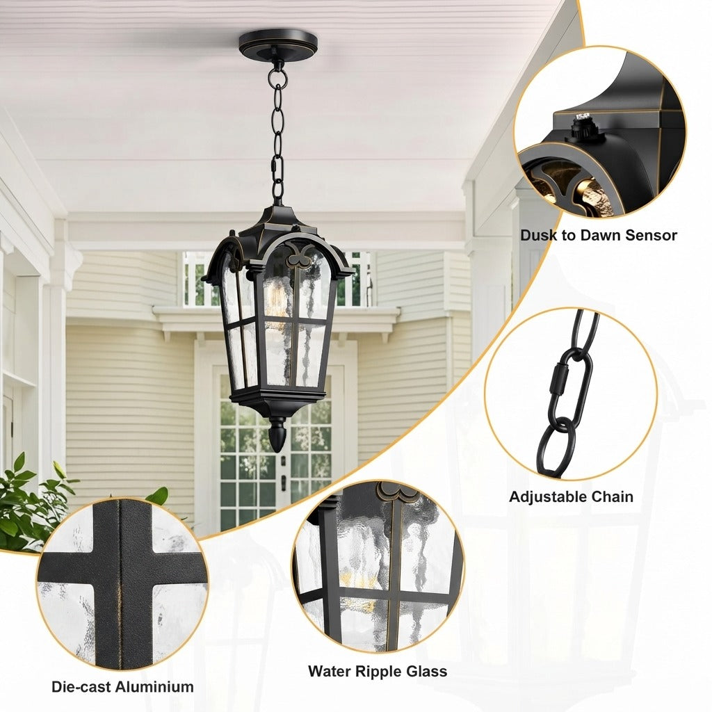 Gothic Style Outdoor Hanging Fixture