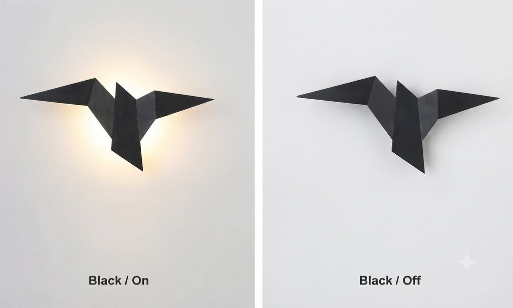 Modern Origami Bird LED Wall Light / Sconce