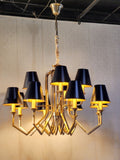 Rhea 12 – Black & Gold Chandelier