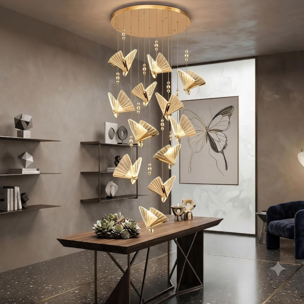 BUTTERFLY LONG CHANDELIER