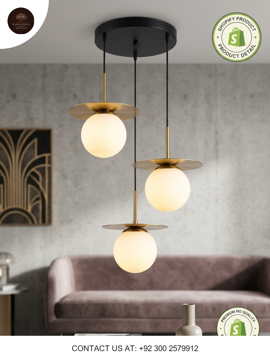 Aura Nordic Disc Pendant Light Minimalist Frosted Glass Globe Hanging Light