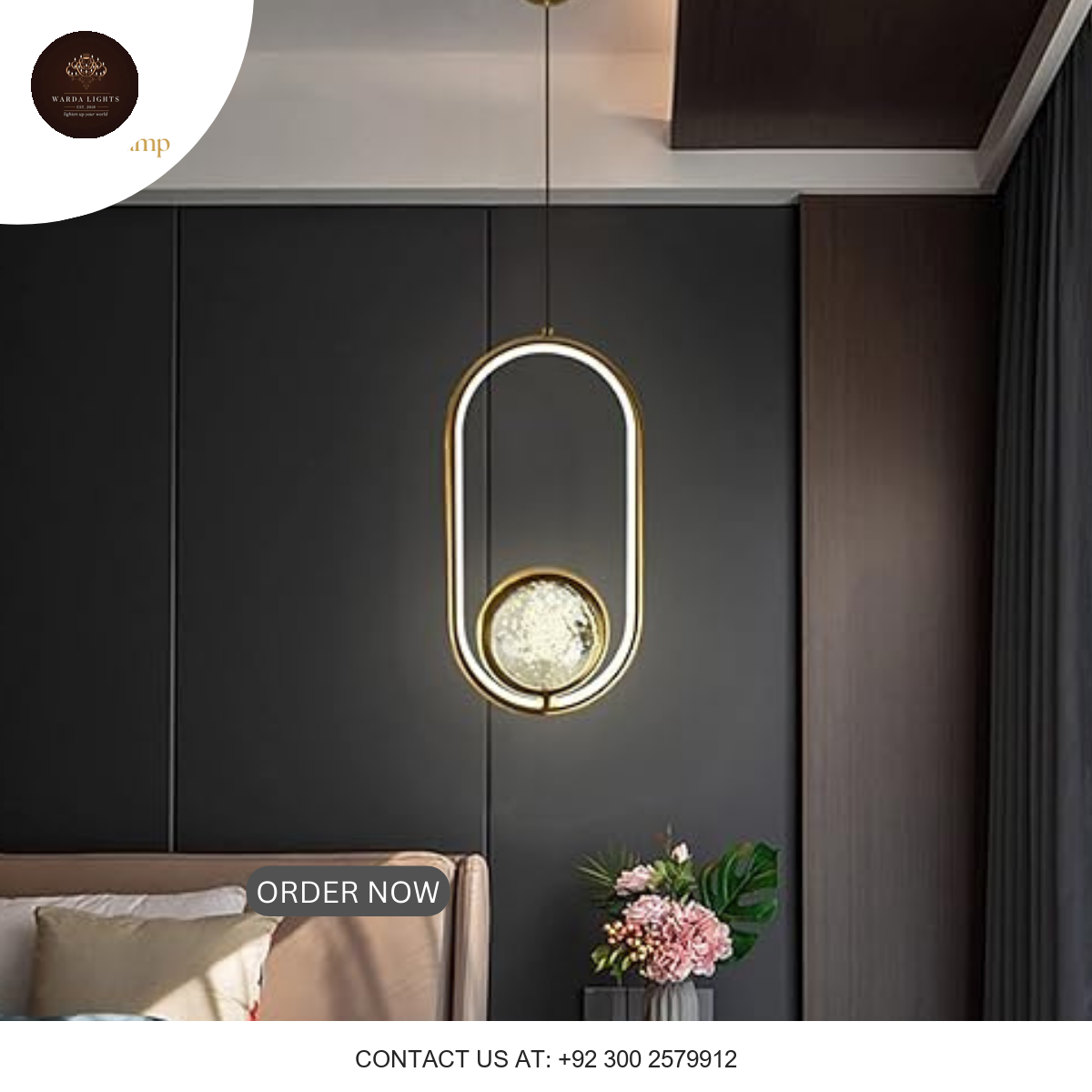 NORDIC GOLD PENDANT LIGHT