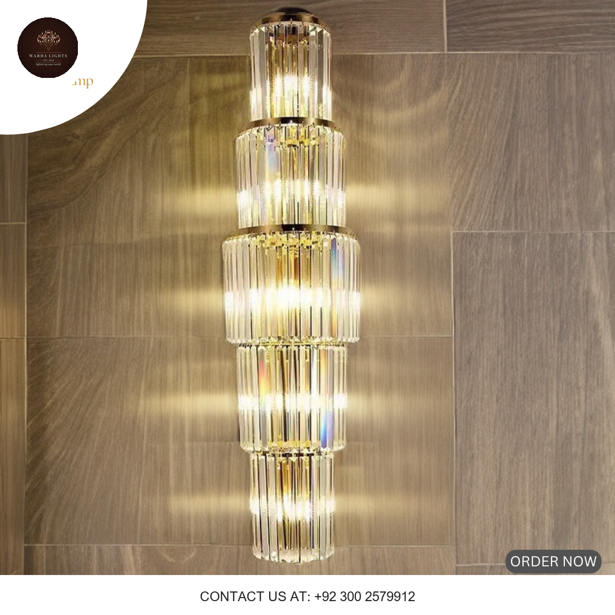 LUXURY ROYAL GOLD WALL LIGHT