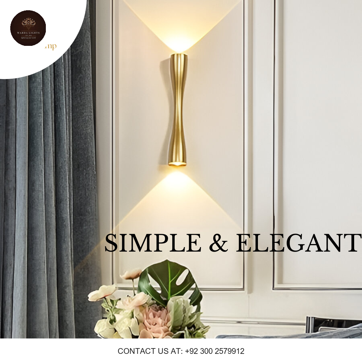 MODERN MINIMALIST DOUBLE HEAD WALL SCONE