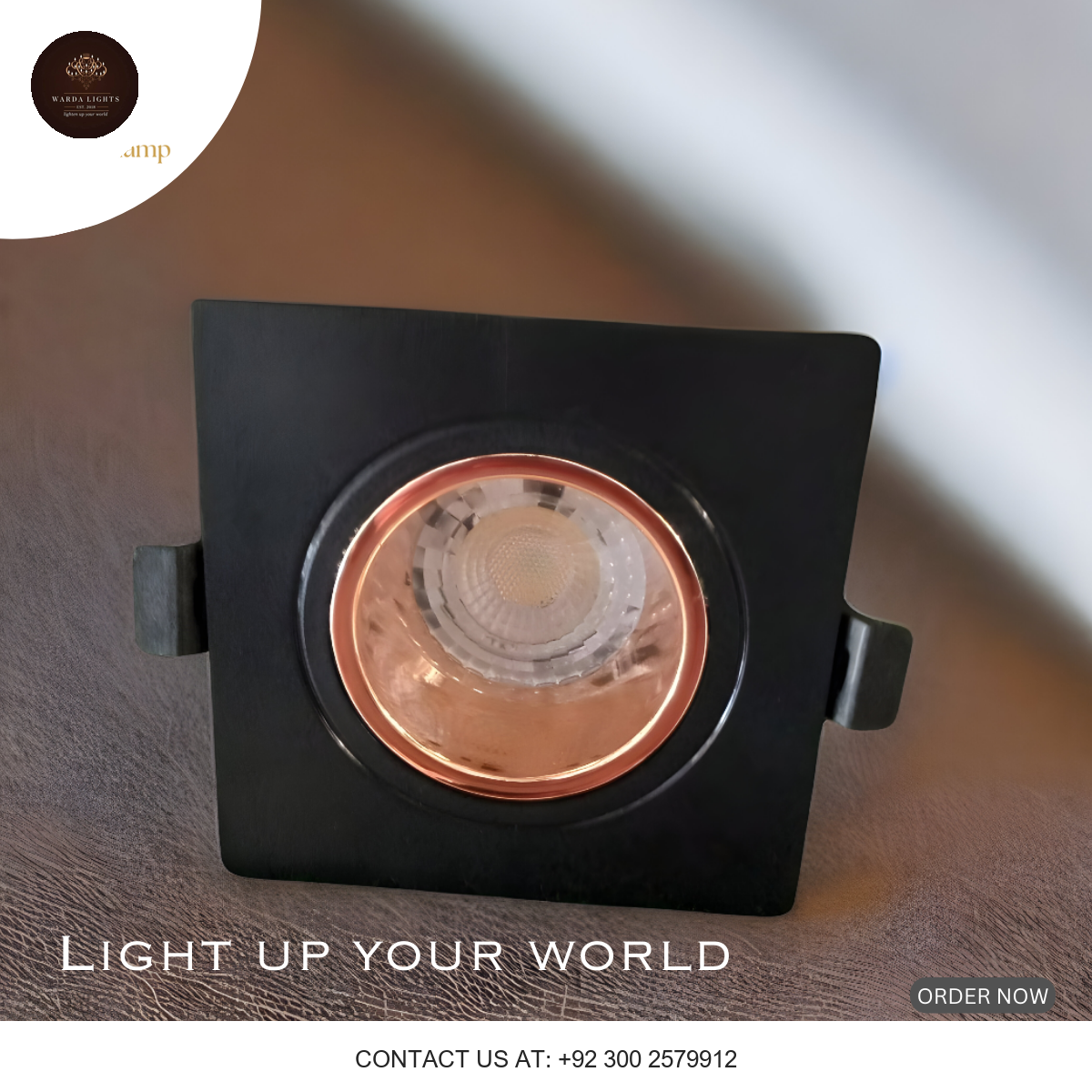 LED COB DOWNLIGHT BLACK & ROSE GOLD