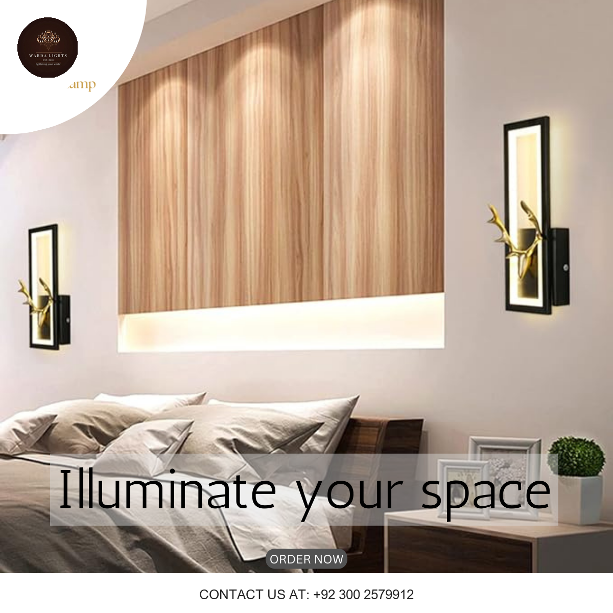 MODERN ANTLER DECORATIVE WALL LAMP