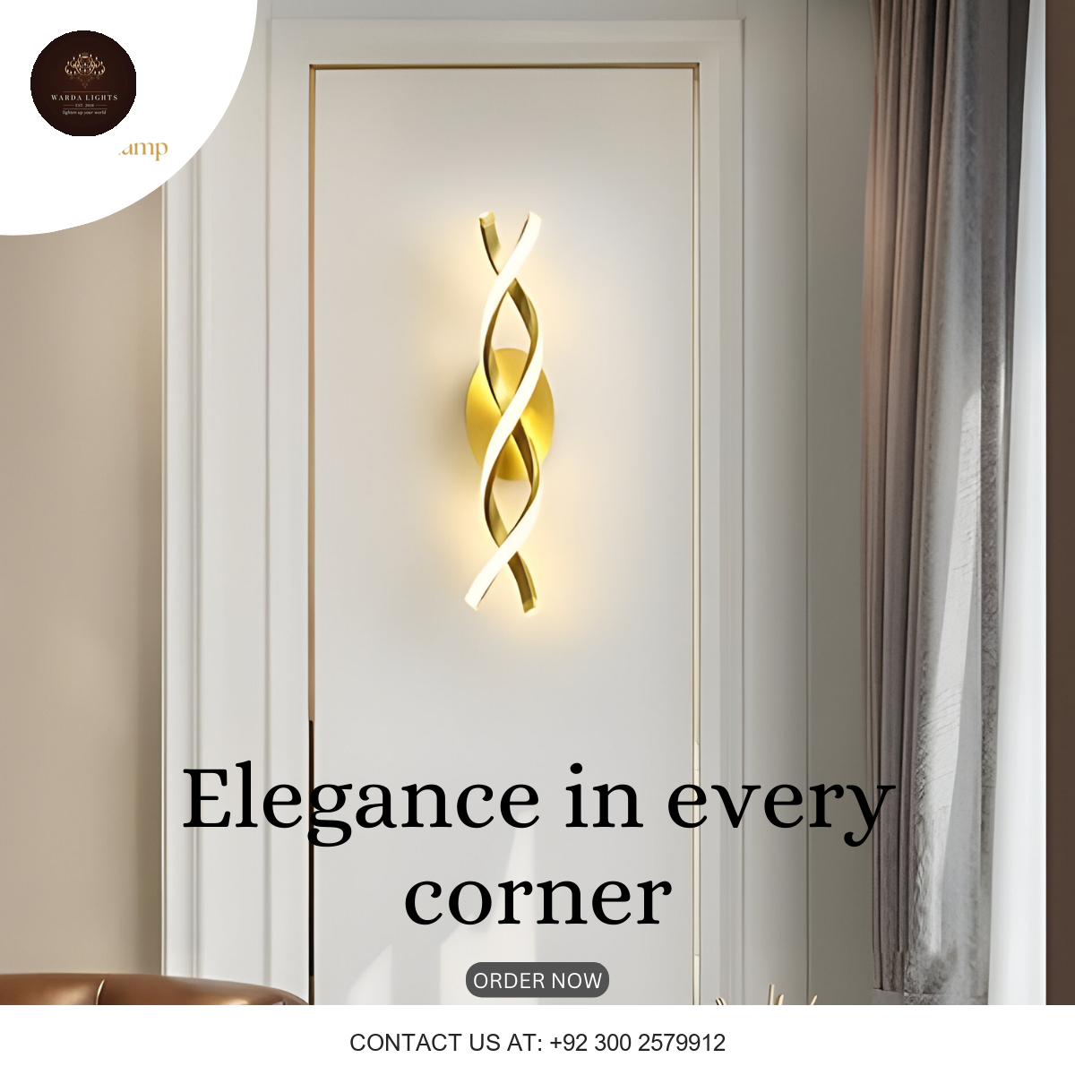 SPIRAL LED WALL SCONE