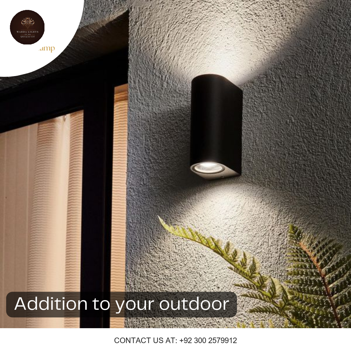 MODERN OUTDOOR DOUBLE SIDE WALL LIGHT