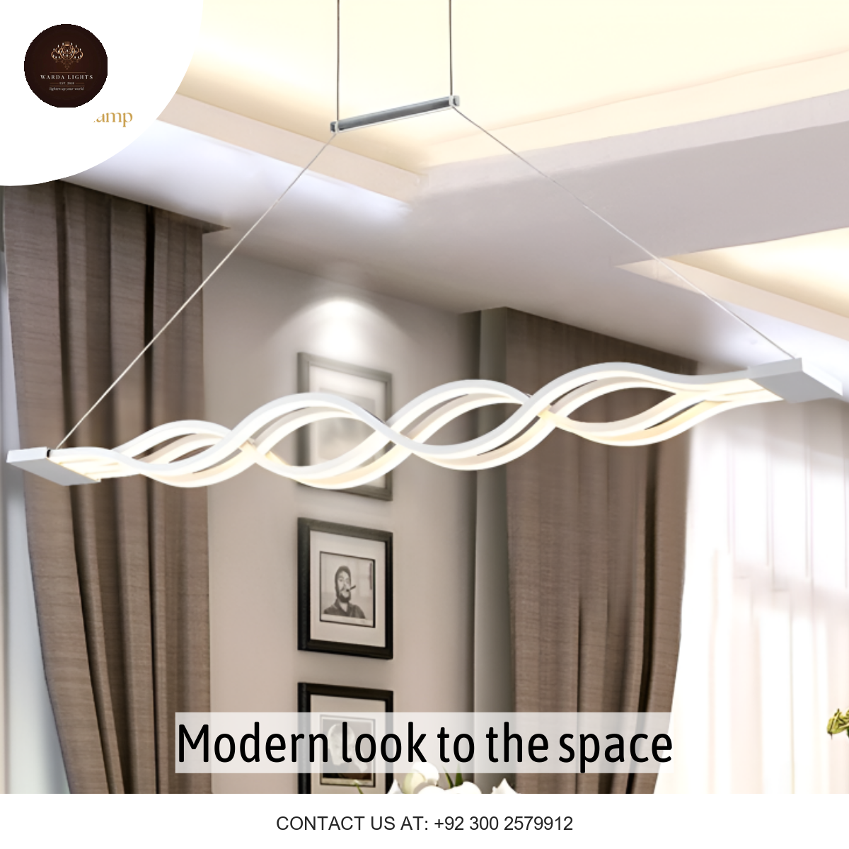 MODERN WAVY PENDANT LIGHT