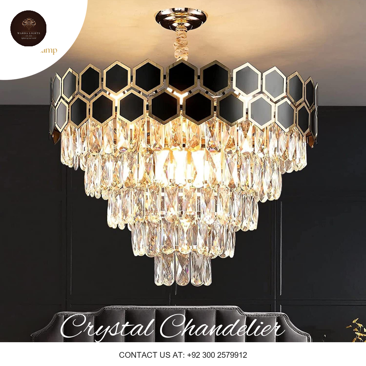 LUXURY K9 CRYSTAL CHANDELIER