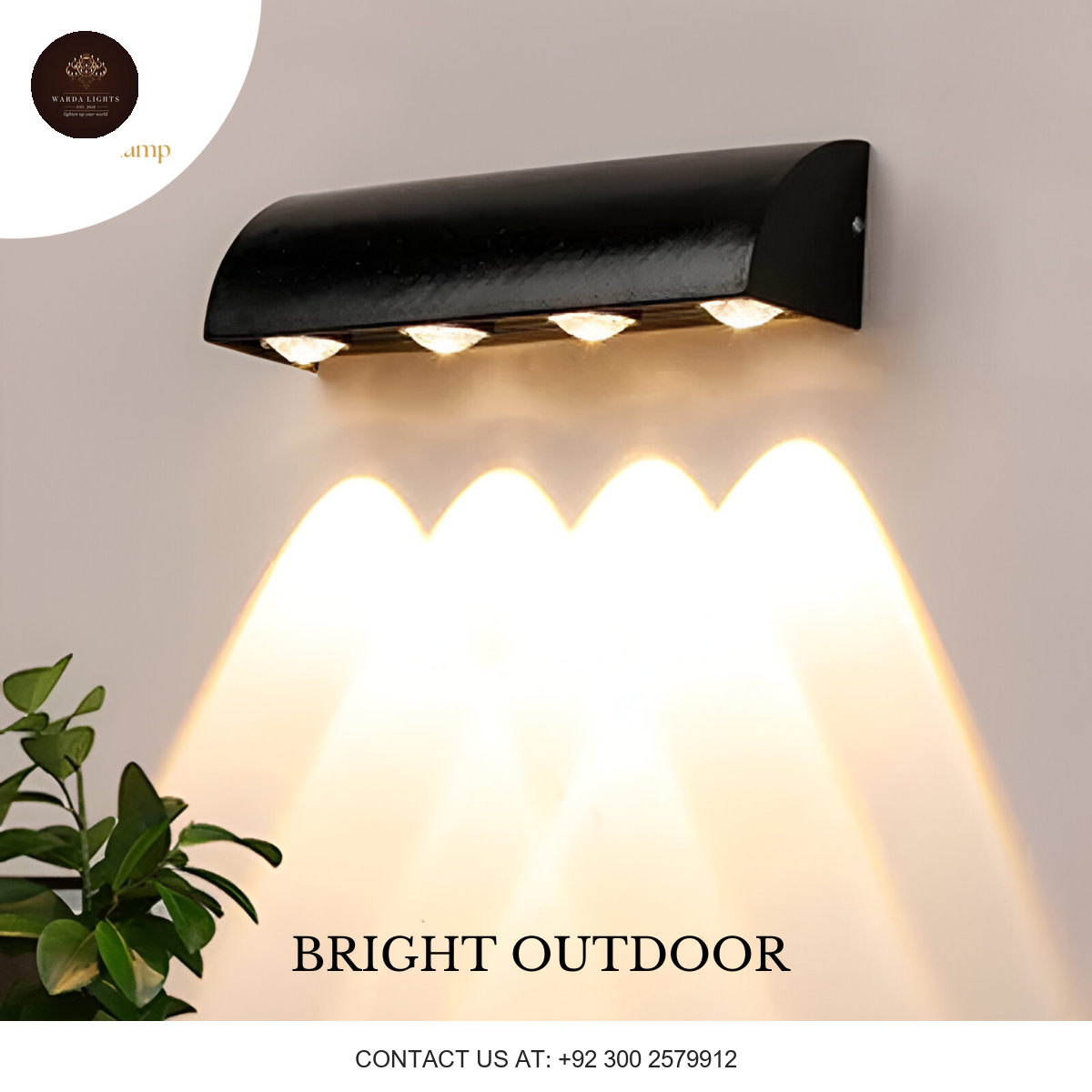 WATERPROOF OUTDOOR WALL LAMP