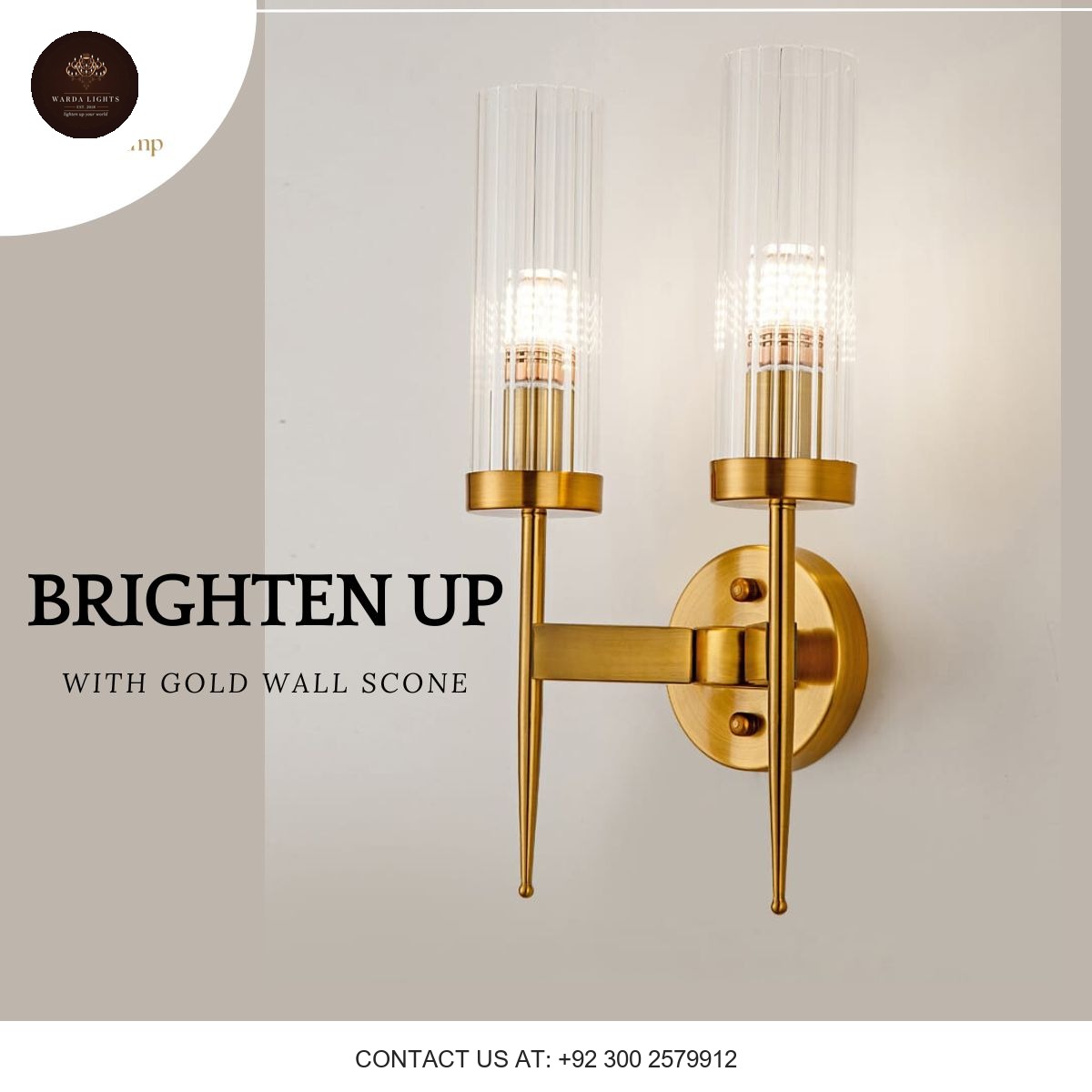 MODERN INDOOR CANDLE WALL SCONE