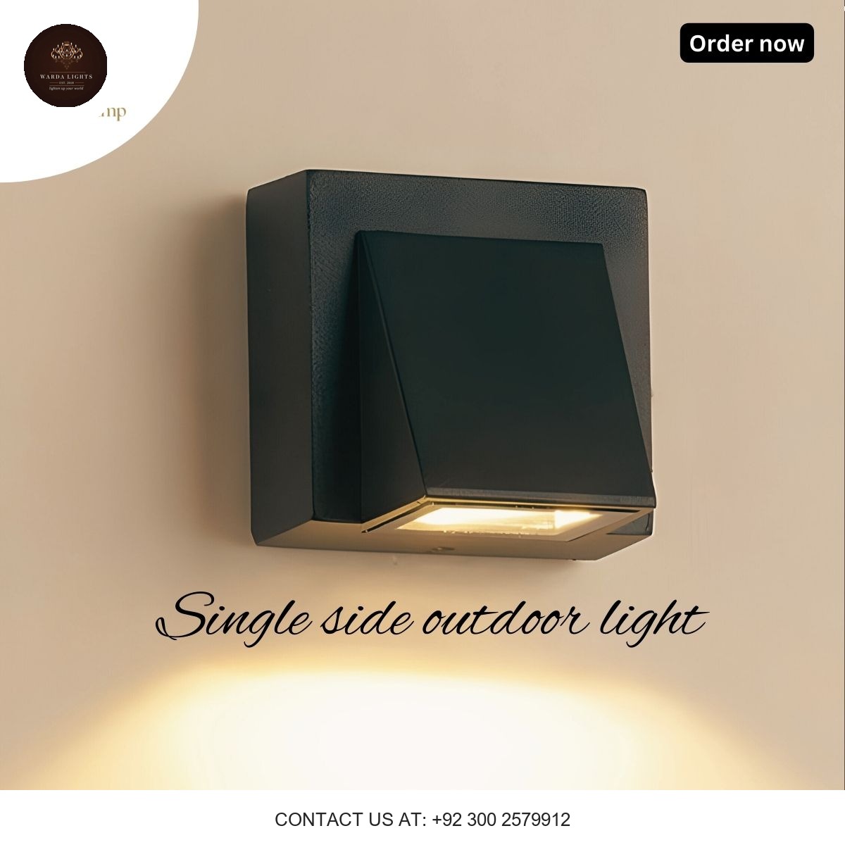 SINGLE SIDED 3W LED OUTDOOR WALL LAMP